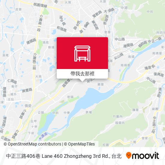 中正三路406巷 Lane 460 Zhongzheng 3rd Rd.地圖