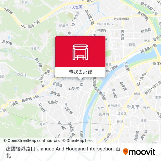 建國後港路口 Jianguo And Hougang Intersection地圖