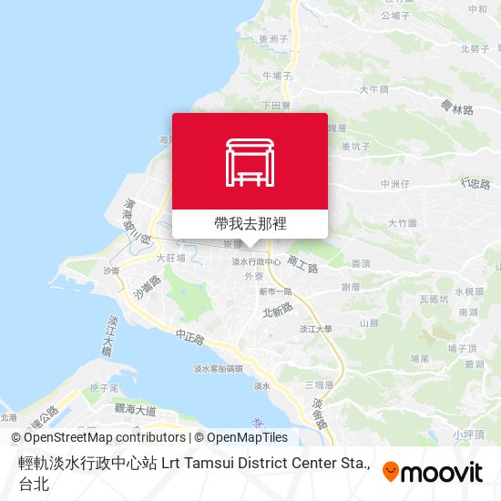 輕軌淡水行政中心站 Lrt Tamsui District Center Sta.地圖