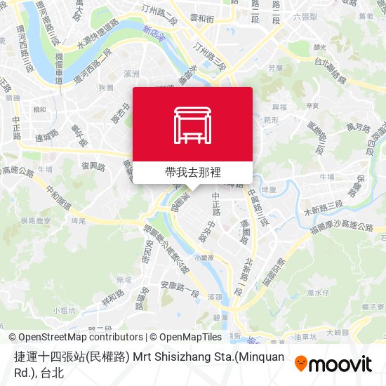捷運十四張站(民權路) Mrt Shisizhang Sta.(Minquan Rd.)地圖