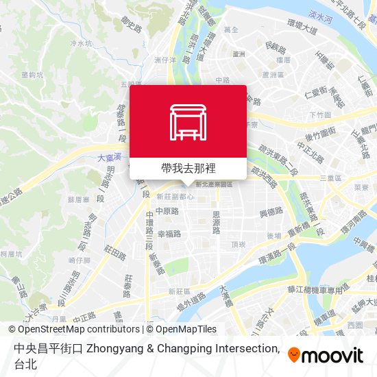 中央昌平街口 Zhongyang & Changping Intersection地圖