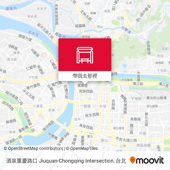 酒泉重慶路口 Jiuquan-Chongqing Intersection地圖