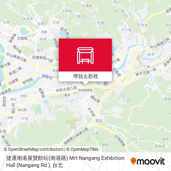 捷運南港展覽館站(南港路) Mrt Nangang Exhibition Hall (Nangang Rd.)地圖