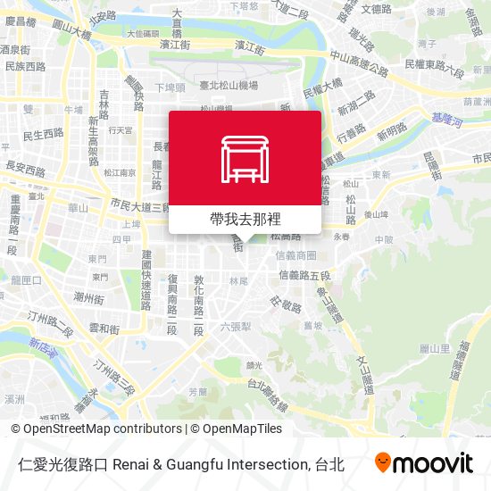 仁愛光復路口 Ren-Ai Guangfu Road Intersection地圖
