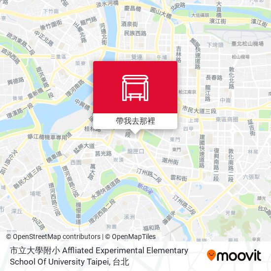 市立大學附小 Affliated Experimental Elementary School Of University Taipei地圖