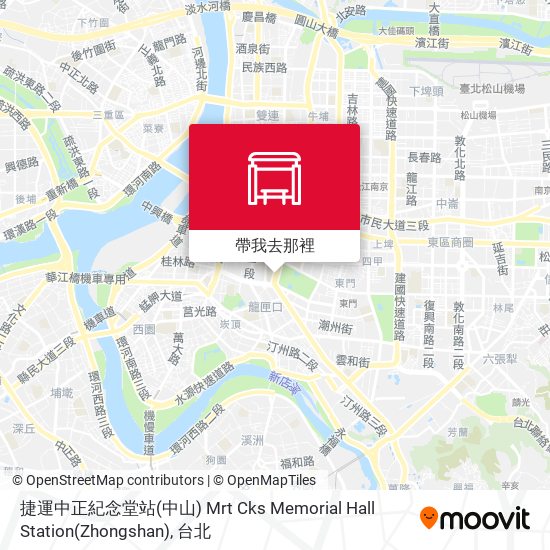 捷運中正紀念堂站(中山) Mrt Cks Memorial Hall Station(Zhongshan)地圖