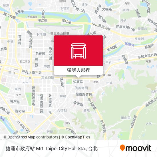 捷運市政府站 Mrt Taipei City Hall Sta.地圖