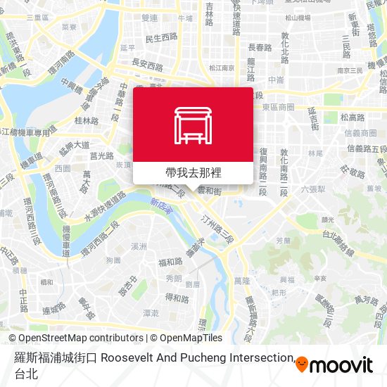 羅斯福浦城街口 Roosevelt And Pucheng St. Intersection地圖