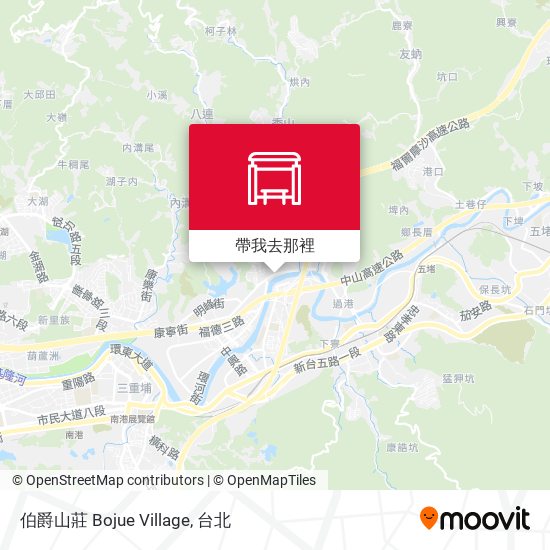 伯爵山莊 Bojue Village地圖
