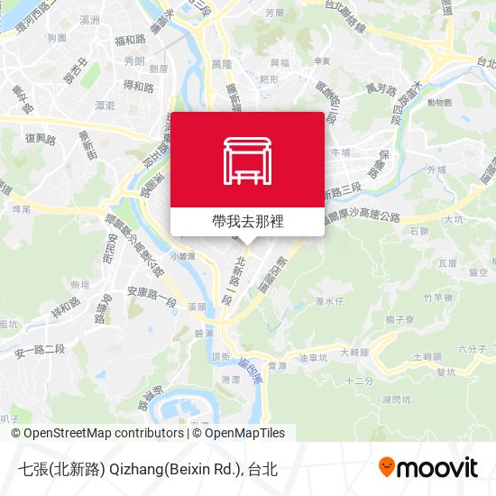 七張(北新路) Qizhang(Beixin Rd.)地圖