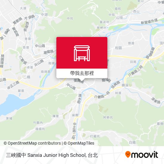 三峽國中 Sanxia Junior High School地圖