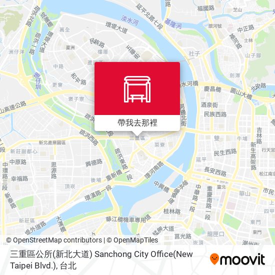 三重區公所(新北大道) Sanchong City Office(New Taipei Blvd.)地圖