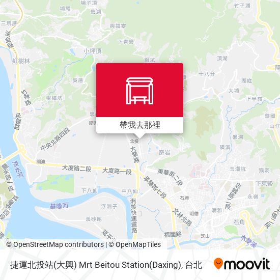 捷運北投站(大興) Mrt Beitou Station(Daxing)地圖