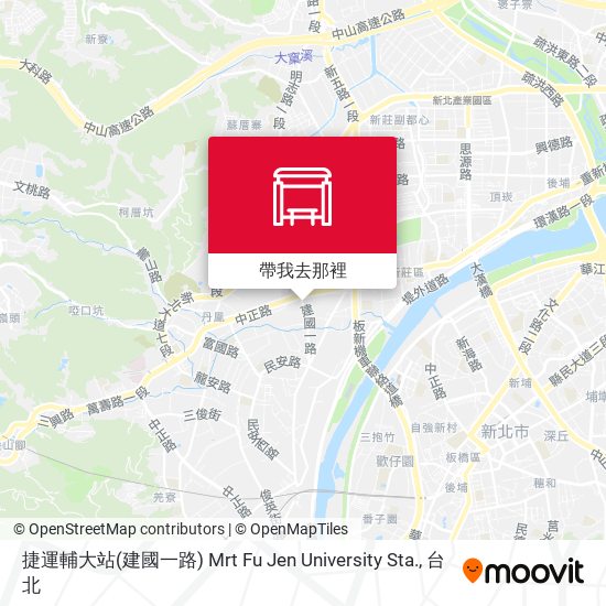 捷運輔大站(建國一路) Mrt Fu Jen University Sta.地圖