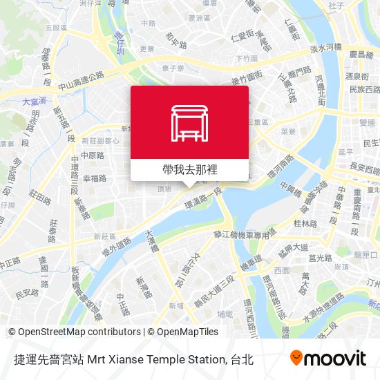 捷運先嗇宮站 Mrt Xianse Temple Station地圖