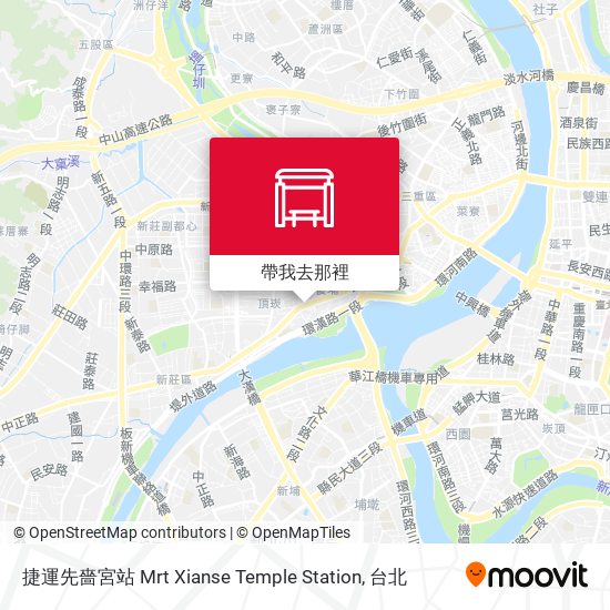 捷運先嗇宮站 Mrt Xianse Temple Station地圖