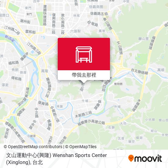 文山運動中心(興隆) Wenshan Sports Center (Xinglong)地圖