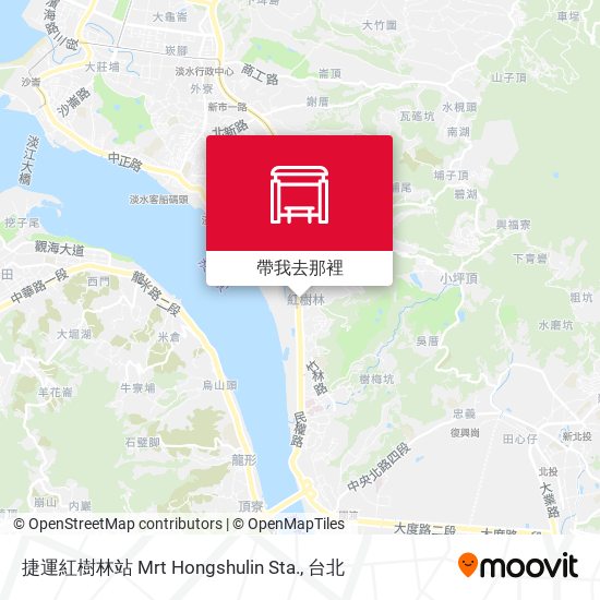 捷運紅樹林站 Mrt Hongshulin Sta.地圖