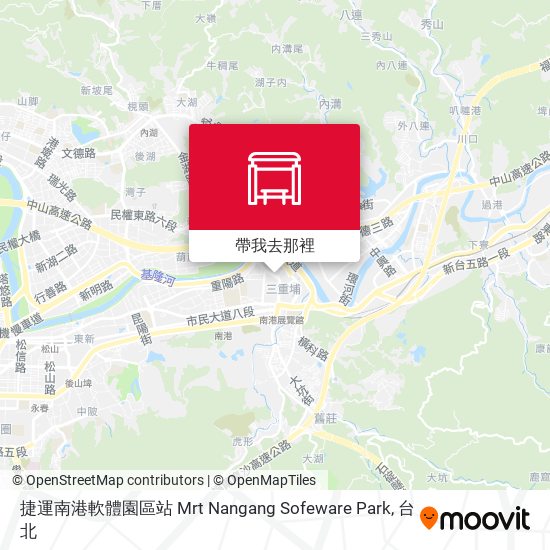 捷運南港軟體園區站 Mrt Nangang Sofeware Park地圖