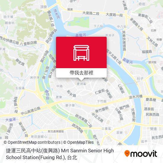 捷運三民高中站(復興路) Mrt Sanmin Senior High School Station(Fuxing Rd.)地圖