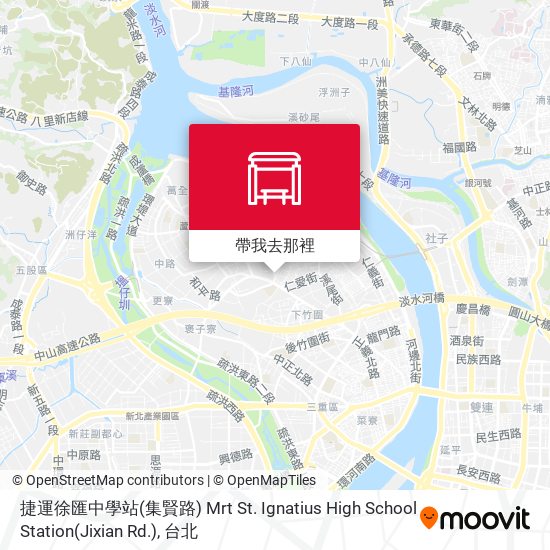 捷運徐匯中學站(集賢路) Mrt St. Ignatius High School Station(Jixian Rd.)地圖