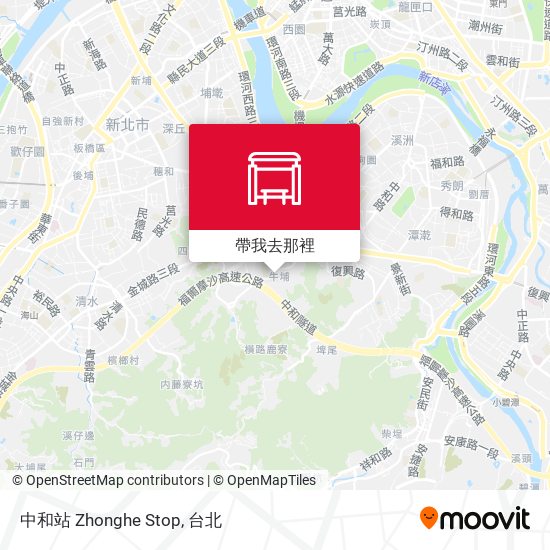 中和站 Zhonghe Stop地圖