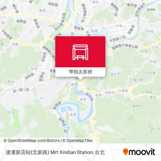 捷運新店站(北新路) Mrt Xindian Station地圖