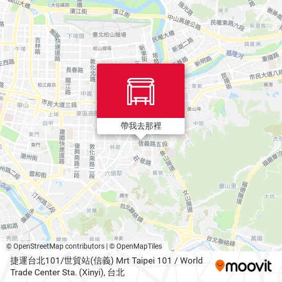 捷運台北101 / 世貿站(信義) Mrt Taipei 101 / World Trade Center Sta. (Xinyi)地圖