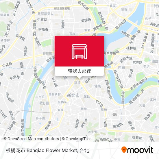板橋花市 Banqiao Flower Market地圖