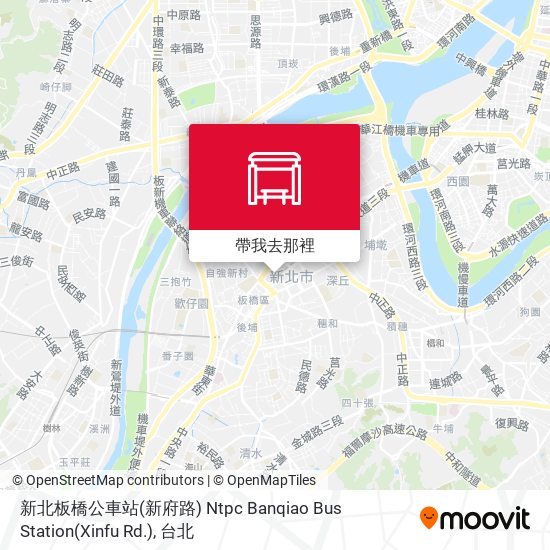 新北板橋公車站(新府路) Ntpc Banqiao Bus Station(Xinfu Rd.)地圖