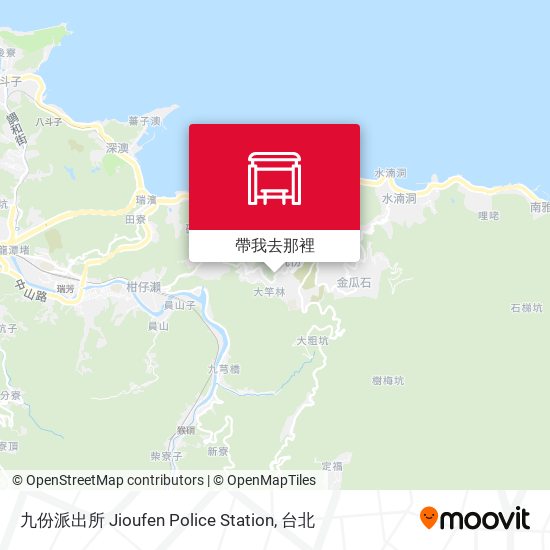 九份派出所 Jioufen Police Station地圖