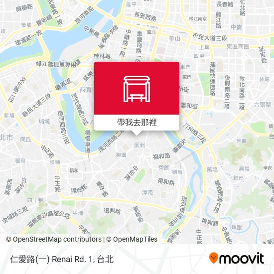 仁愛路(一) Renai Rd. 1地圖