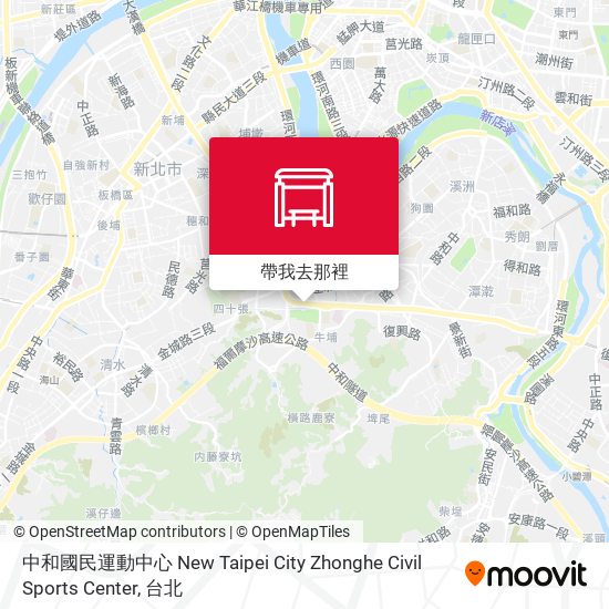 中和國民運動中心 New Taipei City Zhonghe Civil Sports Center地圖