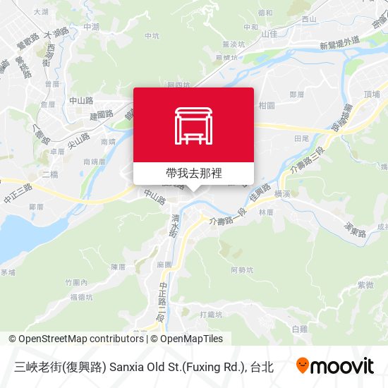 三峽老街(復興路) Sanxia Old St.(Fuxing Rd.)地圖