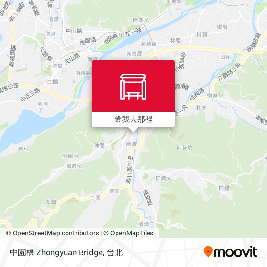 中園橋 Zhongyuan Bridge地圖