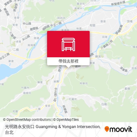 光明路永安街口 Guangming & Yongan Intersection地圖