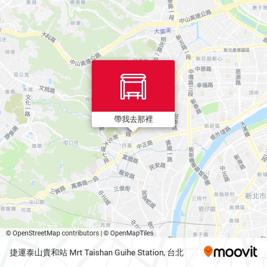 捷運泰山貴和站 Mrt Taishan Guihe Station地圖