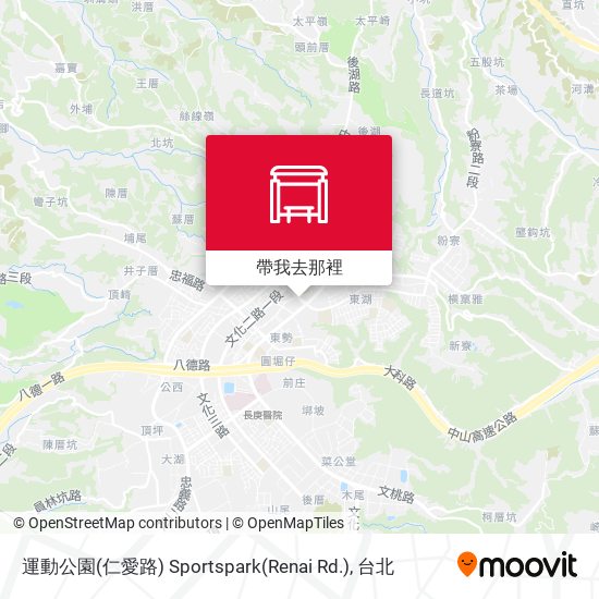 運動公園(仁愛路) Sportspark(Renai Rd.)地圖