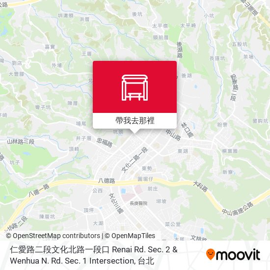 仁愛路二段文化北路一段口 Renai Rd. Sec. 2 & Wenhua N. Rd. Sec. 1 Intersection地圖