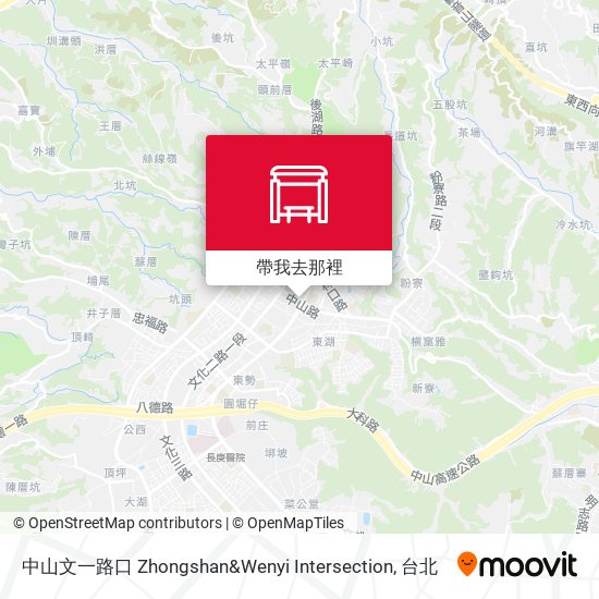 中山文一路口 Zhongshan&Wenyi Intersection地圖