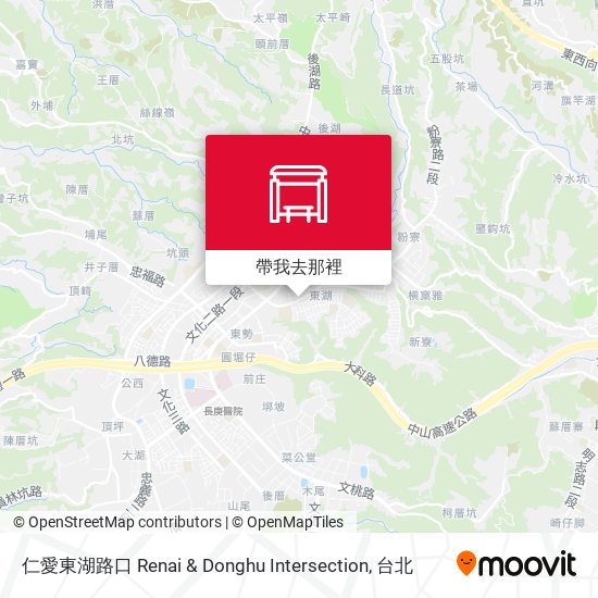仁愛東湖路口 Renai & Donghu Intersection地圖