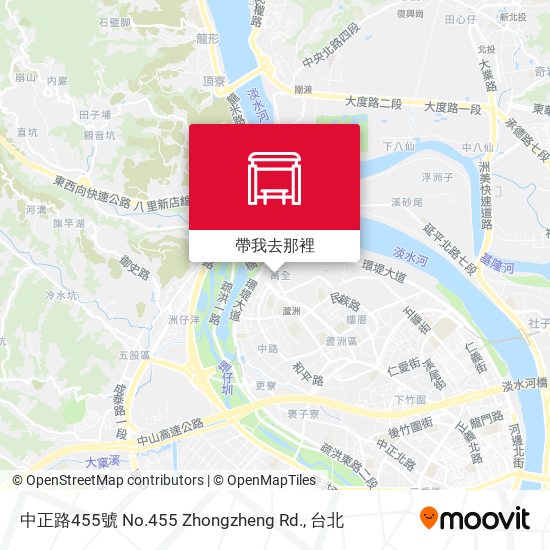 中正路455號 No.455 Zhongzheng Rd.地圖
