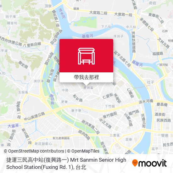 捷運三民高中站(復興路一) Mrt Sanmin Senior High School Station(Fuxing Rd. 1)地圖