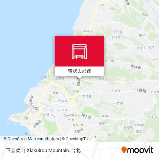 下奎柔山 Xiakuirou Mountain地圖