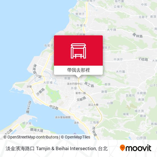 淡金濱海路口 Tamjin & Beihai Intersection地圖