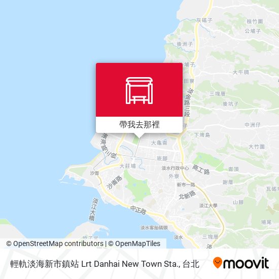 輕軌淡海新市鎮站 Lrt Danhai New Town Sta.地圖