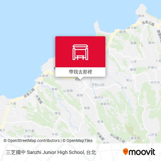 三芝國中 Sanzhi Junior High School地圖
