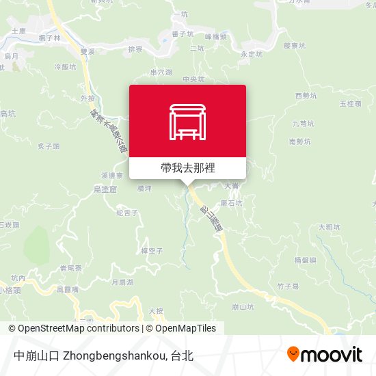 中崩山口 Zhongbengshankou地圖