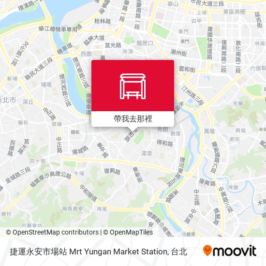 捷運永安市場站 Mrt Yungan Market Station地圖