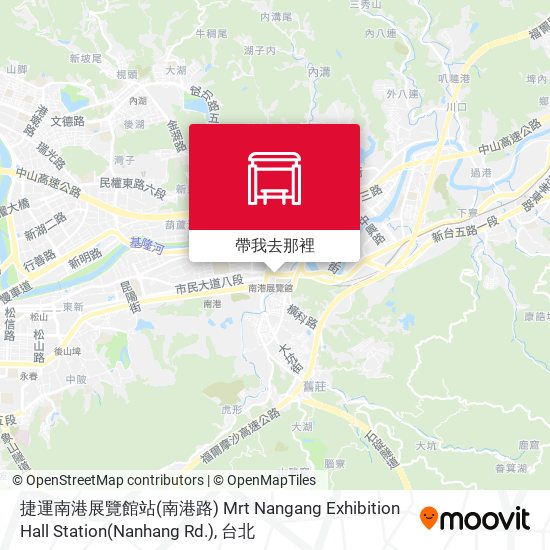 捷運南港展覽館站(南港路) Mrt Nangang Exhibition Hall Station(Nanhang Rd.)地圖